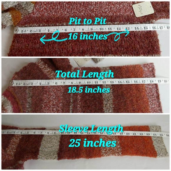 'FREE PEOPLE' CROPPED TURTLENECK SWEATER - Picture 10 of 16